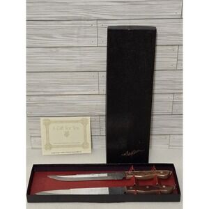Maxam Vtg 2 Piece Carving Knife Set Precision Hollow Ground Fine Stainless Japan